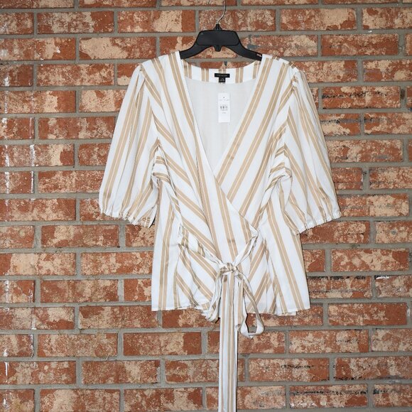 Ann Taylor Wrap Top - Picture 1 of 3